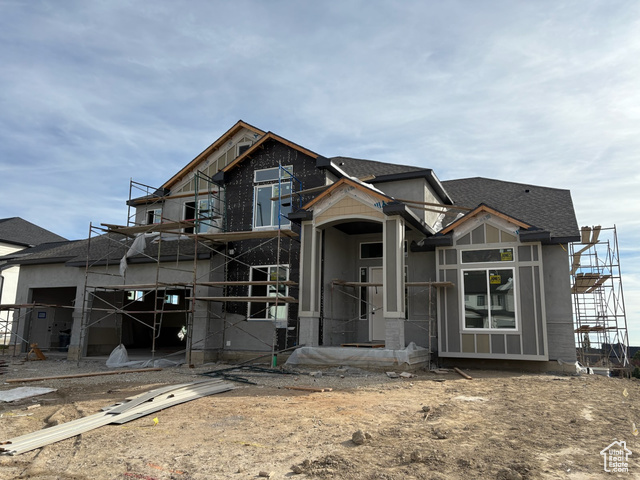 View of unfinished property