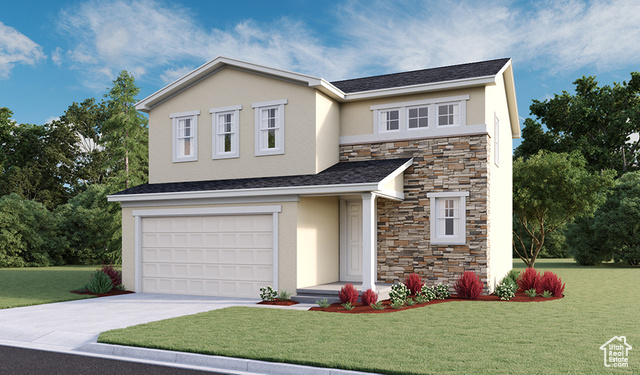 Home will feature a 3rd car garage (Not shown). Colors and features may vary as this is a rendering.