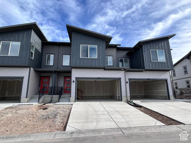 Jordanelle Ridge - 158 - Residence M. Offering rates as low as 2.875% (5.269% APR) on a 2/1 buydown 30 yr fixed when financing through Lennar Mortgage! Estimated completion in December. This home offers 3 bedrooms, 2.5 bathrooms, and an attached 2-car garage and an unfinished basement. On the main floor, a spacious kitchen offers grey craftsman-style cabinets, white with grey veining quartz countertops, and stainless steel appliances including refrigerator! Upstairs is the owner's suite with a spacious bathroom, laundry room, two additional bedrooms, and a full secondary bathroom. Blinds included. Square footage figures are provided as a courtesy estimate only and were obtained from builder. Buyer is advised to obtain an independent measurement.