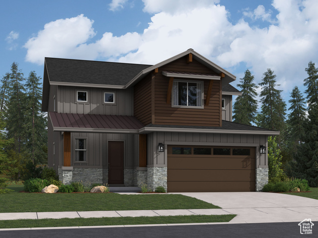 Jordanelle Ridge- 312 - Pinnacle. Offering rates as low as 4.99% 7/6 ARM (6.597% APR) when financing through Lennar Mortgage! This home will be ready in December. This home offers 4 bedrooms, 2.5 bathrooms, a 3-bay garage, and full unfinished basement. The main floor includes a large family room, dining area, and a kitchen that boasts stone gray cabinets and miami vena quartz countertops. Upstairs includes four bedrooms, a laundry room, full bathroom bathroom, and the luxurious Owner's Suite. Square footage figures are provided as a courtesy estimate only and were obtained from builder. Buyer is advised to obtain an independent measurement.