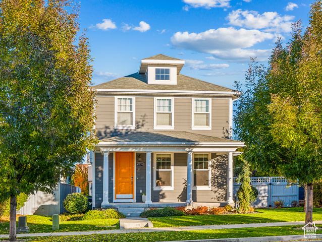 Grand Opening, this Saturday, November 16th, 11 a.m. - 1 p.m. No showings until the open house. Welcome to 10239 Silver Mine Road, an impeccable five-bedroom, four-bathroom home in South Jordan's desirable Daybreak community. This beautifully maintained 2,509-square-foot residence was built in 2014 and offers an ideal combination of spaciousness, modern amenities, and low-maintenance luxury-all move-in ready and waiting for you to make it your own! Step through the inviting front patio, complete with classic white pillars, and into an open-concept main floor that feels warm and welcoming. Enjoy a west-facing sunset view from this tree-lined street and experience the comfort of the freshly painted, neutral-toned interior. The main level features a spacious living area with beautiful floors and updated lighting, a modern kitchen with stainless steel appliances, and convenient access to the side yard, where you'll find a fully functional hot tub in excellent condition, included in the sale. The landscaped backyard, perfect for entertaining, features a wisteria-draped pergola and provides a serene escape. A two-car garage, with two additional spaces behind, adds extra convenience for families and guests alike. The upstairs layout is both functional and flexible, with four spacious bedrooms, including a primary suite with a large walk-in closet, a luxurious ensuite bathroom featuring a separate shower and tub, and room for a home office or additional seating area. The basement level is fully finished, offering a private bedroom with a large closet and a full bath-ideal for guests, extended family, or a secondary living area. This home's location across from the expansive Bingham Creek Regional Park, one of Utah's largest parks, brings abundant recreational options right to your doorstep, and nearby Glenmoor Golf Course is a golfer's delight. Daybreak's Master Association amenities are exceptional, featuring included high-speed CenturyLink internet, access to a community center with indoor sports courts, gym, and track, four pools, Oquirrh Lake with watercraft rentals, 50+ miles of trails, parks, pavilions, sports courts, live events, clubs, and public art displays. Residents can also access additional benefits like fitness classes, garden plot rentals, and room rentals. Priced at $650,000, this property offers the perfect balance of space, comfort, and lifestyle perks in a highly sought-after neighborhood. Don't miss your opportunity to see this extraordinary home-mark your calendar for our grand open house on Saturday, November 16th, from 11 a.m. to 1 p.m.!