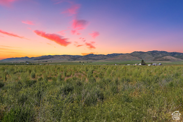 Mountain view featuring a rural view