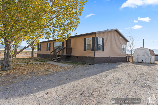 Manufactured / mobile home featuring a storage unit