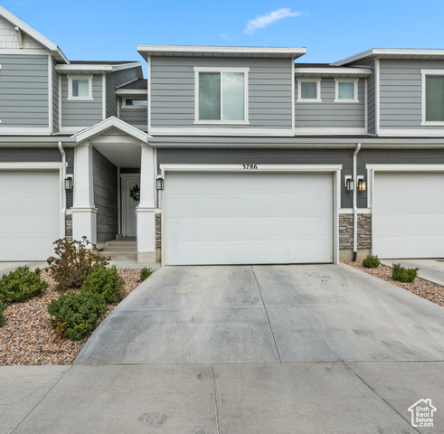 Welcome to 3786 W 860 N in the picturesque Cold Spring Ranch subdivision, a vibrant community developed by D.R. Horton in Lehi just a few years ago. From the moment you arrive, you'll be captivated by the meticulously maintained surroundings and the inviting atmosphere of this charming neighborhood. This stunning townhome features 3 spacious bedrooms and 2.5 bathrooms, including a conveniently located half bath on the main floor, perfect for guests. The kitchen is a true highlight, showcasing elegant white quartz countertops and stylish gray cabinets that complement each other beautifully. The unfinished basement offers ample potential for future expansion, allowing you to customize the space to fit your needs. Conveniently situated near I-15, 2100 N, and Pioneer Crossing, this home provides easy access to major routes, making commuting and exploring the area a breeze. The homeowners' association offers fantastic amenities, including a swimming pool, pickle ball court, several parks, and a welcoming clubhouse, perfect for relaxing and socializing. This nearly new home is a rare find in a highly sought-after location. Don't miss your opportunity to make this beautiful townhome your future home-schedule a visit today and experience all it has to offer! Square footage figures are provided as a courtesy estimate only and were obtained from county record. Buyer is advised to obtain an independent measurement.