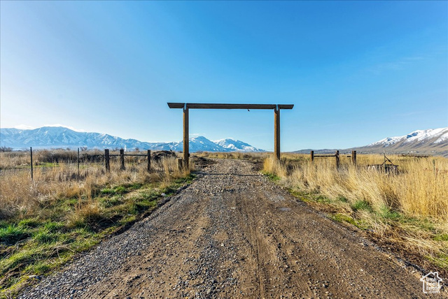 View of road with a mountain view and a rural view