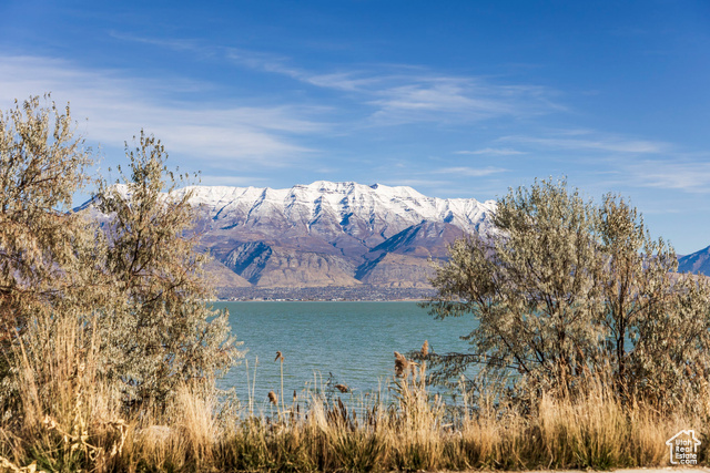 Property view of water with a mountain view