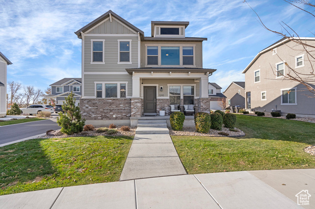 Welcome to your dream home located in the highly sought-after Broadview Shores subdivision of Provo, Utah. This immaculate 3-bedroom, 2.5-bathroom residence offers modern living with breathtaking views and a family-friendly community atmosphere. The main floor boast an open floor plan that seamlessly combines the kitchen and living area creating a perfect space for entertaining or relaxing with family.  Upstairs, you'll find an additional family area, ideal for movie nights or a quiet reading nook. The spacious primary bedroom is a true retreat, complete with ample closet space and a luxurious ensuite bathroom. Two additional bedrooms provide plenty of space for family members or guests, and they share a well-appointed full bathroom. An upstairs laundry room adds convenience to your daily routine. From the top floor, enjoy breathtaking views of the majestic mountains and the nearby lake. The unfinished basement offers a blank canvas for you to create your personalized space, the possibilities are endless. Don't miss out on the chance to own this exceptional home in a prime location. Schedule a viewing today and start envisioning your future in Broadview Shores!