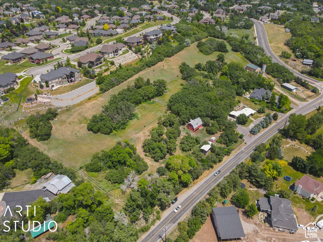 Birds eye view of property