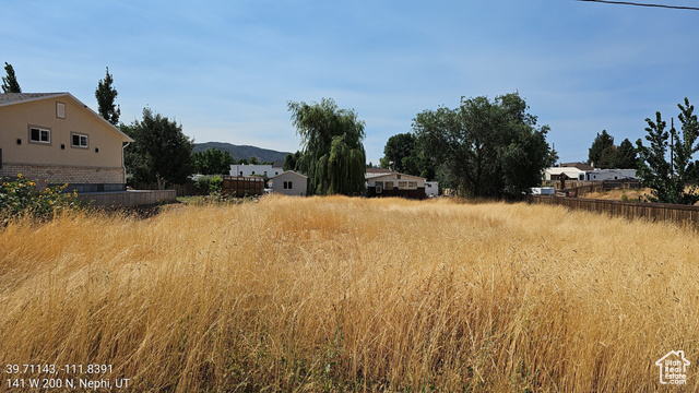 View of yard featuring a mountain view