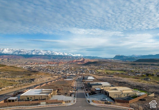 Bird's eye view featuring a mountain view