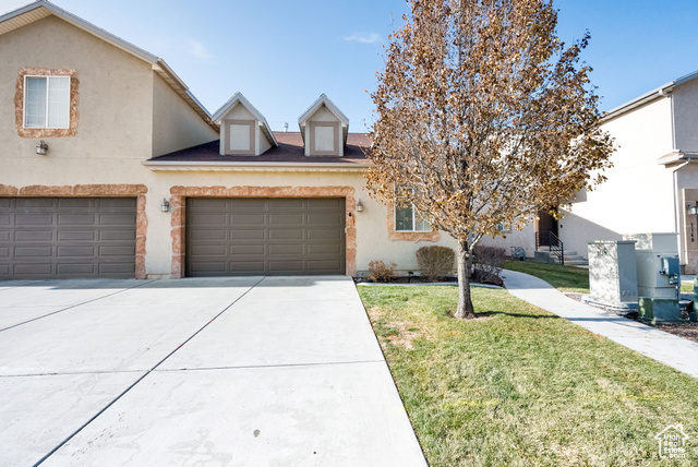 Must see this rarely available 3000 sqft rambler style townhome located in Spanish Fork offers an open living space with main-level living in a quiet, friendly neighborhood. Features an appealing color palette newer paint and LVP flooring. Covered concrete back patio opens to common grass area. Kitchen, dining area and living room seamlessly flow together making it a great space for gathering and entertaining. Kitchen features stainless steel appliances, recessed lighting and a good amount of cabinet space. Large primary bedroom complete with ensuite and direct access to the laundry room through the closet. Mostly finished basement with a massive family room, one finished bedroom and and another unfinished bedroom, a luxurious full bathroom, and plenty of finished & unfinished storage. Two-car garage with a true two-car driveway, 2 - 50 gallon water heaters. Truly clean & move-in ready! Close to shopping, dining, entertainment, and freeway access. Check out the video tor & 3D tour!