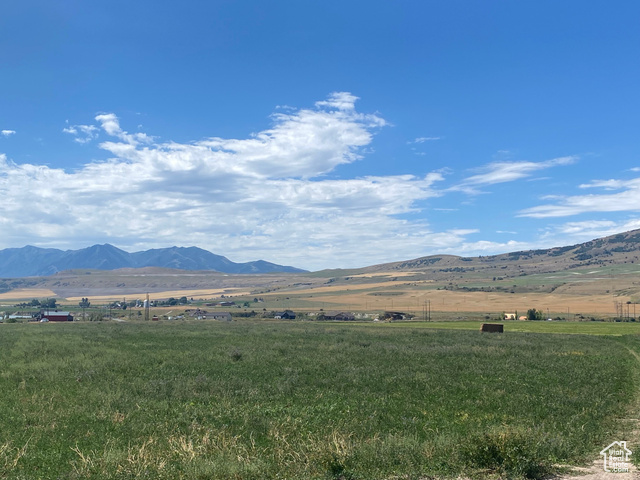 Mountain view featuring a rural view