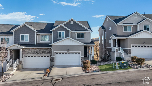 Beautiful modern, and highly sought after townhome in Herriman, Utah! Includes 3 bedrooms and 2 1/2 bathrooms. Enjoy having guests and family over with this open floor plan. This townhome features 2 car garage, and high floor ceilings! You can enjoy all the HOA Amenities such as yard maintenance, gym room, pool and clubhouse for events and family gatherings! This townhome is in close proximity to bike/walking trails. With its warm sen elf community and short distance to shopping stores and transportation this home provides all the elements for a relaxing, comfortable and easy living.