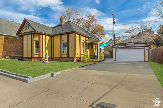 Charming Renovated Historic Bungalow in Salt Lake City  Step into timeless elegance with this beautifully restored bungalow located at 247 S Iowa St, Salt Lake City, UT 84102. Originally built in 1901, this home has been thoughtfully renovated to combine its historic charm with modern comforts.  Highlights include:  Completely Updated Systems: Brand-new plumbing, electrical, roof, and a new furnace with central air ensure comfort and efficiency year-round. Stylish Finishes: Fresh paint inside and out, new windows, and durable laminate flooring bring a contemporary feel to this classic home. Gourmet Kitchen: Fully updated with modern finishes and equipped with a premium gas cook range, perfect for cooking and entertaining. Two Luxurious Bathrooms: Both bathrooms are completely remodeled, with the master suite featuring its own private retreat. High-End Historic Details: Exquisite woodwork throughout the home, including unique ceiling beams in the living room. Cozy up by the fireplace in a space that feels both grand and inviting. Ample Parking: A wide, detached two-car garage provides plenty of storage and convenience. This home offers the perfect blend of historic character and modern luxury, nestled in a desirable Salt Lake City location. Schedule your showing today and discover why this gem is truly one of a kind!