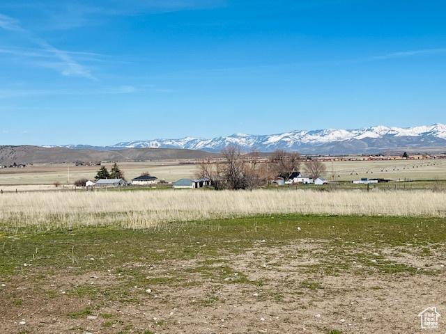 View of mountain feature with a rural view