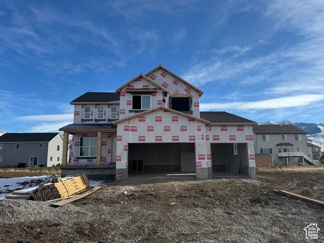 View of unfinished property