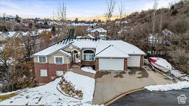 Ranch-style house with a 4 car garage and new roof