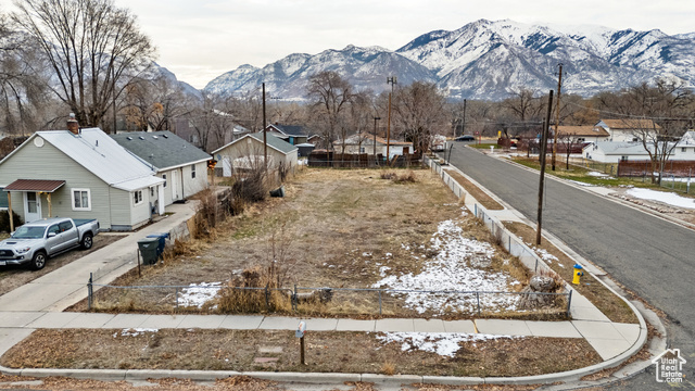 View of street with a mountain view