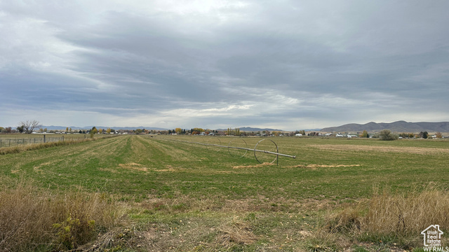 View of yard featuring a mountain view and a rural view