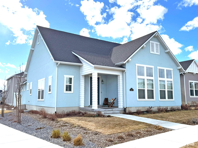 View of front of property with a porch