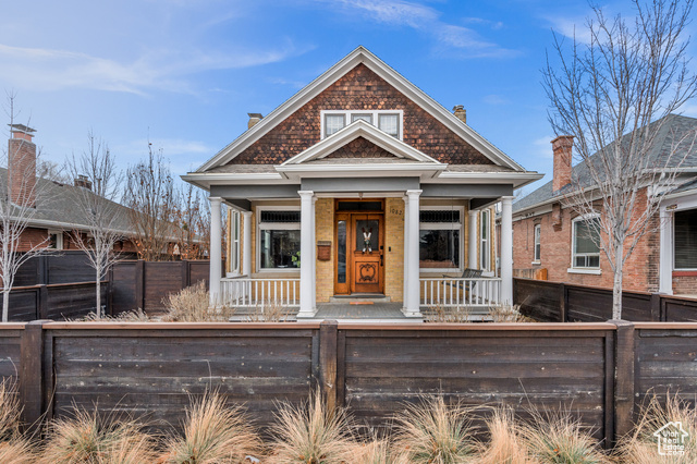 View of front of house with a porch