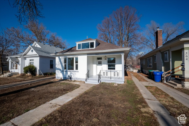 Bungalow-style home featuring a porch