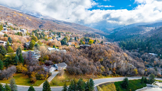 Bird's eye view featuring a mountain view