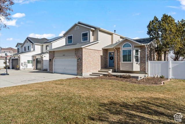 Welcome to this beautiful home in the highly desirable north end of South Jordan. Nestled in a quiet, neighborhood, with a short walk to nearby elementary and middle schools. Enjoy stunning mountain views, plenty of outdoor space, and a welcoming community. Conveniently located on the east side of Bangeter, it offers easy access to both downtown Salt Lake City and Silicon Slopes in Lehi, making it perfect for work and play. Key Features:      Detached 10'x16' shed, insulated, drywalled, with flooring and electricity  perfect for a home office, gym, man cave, or she-shed     Spacious finished basement, great for family gatherings or a playroom     Fully fenced yard, perfect for kids and pets to play safely     Large .33-acre lot, providing plenty of room for outdoor activities     Quiet neighborhood with a warm, family-oriented atmosphere     Close proximity to schools and community amenities  Recent Updates:         New dishwasher (2018)         New roof and gutters (October 2019)         Updated windows (July 2021)         Radon mitigation system installed (2022)         New oven (Spring 2023)         Upgraded sprinkler control system (Summer 2023)         Fencing across the front of the property with gates (Summer 2024)  This home offers the perfect combination of modern updates and  convenient location. With a versatile detached shed and plenty of space, it's ready to fit your lifestyle. Schedule your showing today to see why this is the perfect place to call home!