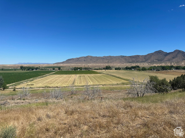 Mountain view featuring a rural view