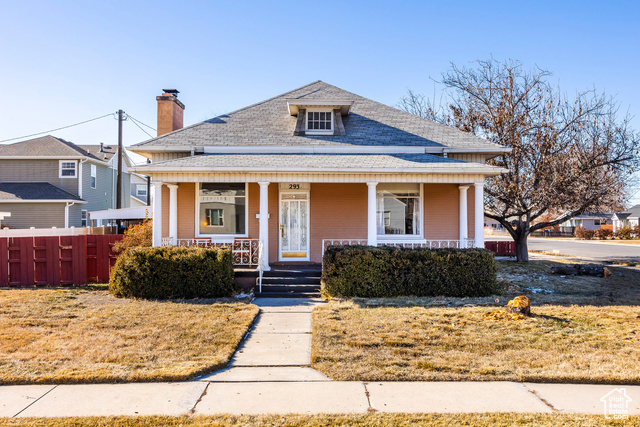 Welcome to this charming home in Provo, offering both comfort and convenience. The spacious carport provides ample parking space for up to four cars, while the basement boasts plenty of storage options to keep your belongings organized. Enjoy views of the Wasatch Mountains from the large, east-facing porch-perfect for morning coffee or relaxing evenings. Inside, you'll find beautiful original hardwood floors in the front room, and the seller believes these extend throughout much of the home, adding a timeless touch to the living spaces. This home combines classic appeal with modern functionality!