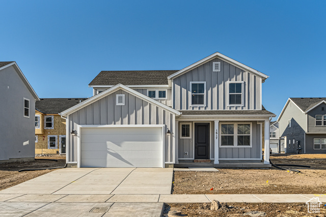 Quick Move-In! The Arcadia at Summer Springs offers a stunning two-story design tailored for comfortable living. The main floor boasts an expansive great room, flowing into an open-concept dining area and stylish kitchen-complete with greyhound color cabinets, central island and walk-in pantry. Additional main-floor highlights include a convenient study, mudroom, and powder room. Upstairs, the luxurious primary suite is a true retreat, with a dual-sink en-suite bathroom and spacious walk-in closet. Rounding out the second floor, two secondary bedrooms share a full bathroom, a loft offers versatile flex space, and a laundry room provides an added touch of convenience. **For a limited time, home to include refrigerator, washer & dryer package as well as FULL LANDSCAPING** *Ask about our incredible below market rates and included buydown through our affiliate lender, Inspire Home Loans*