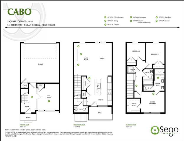 Cabo- Estimated completion February 2025