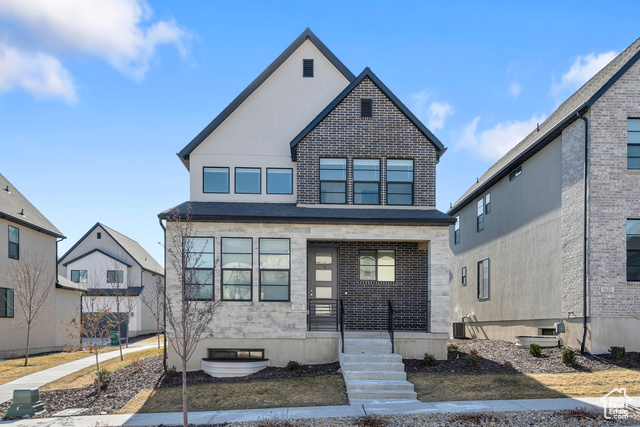 View of contemporary home