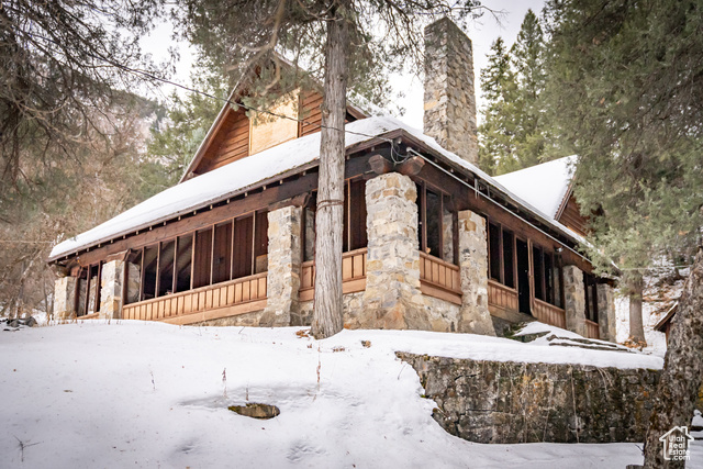 View of snowy exterior