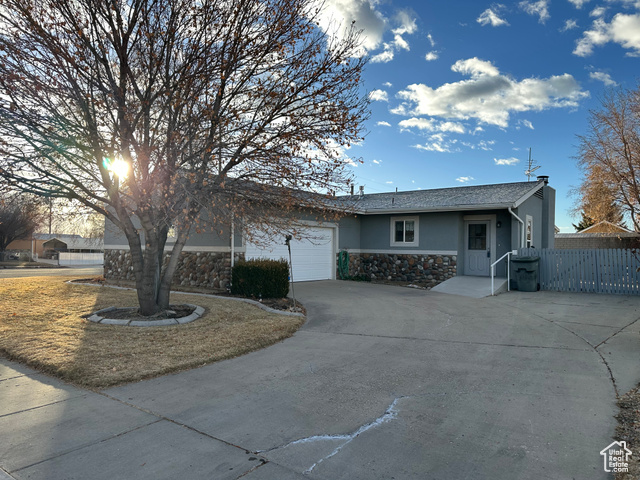 Ranch-style house with a garage