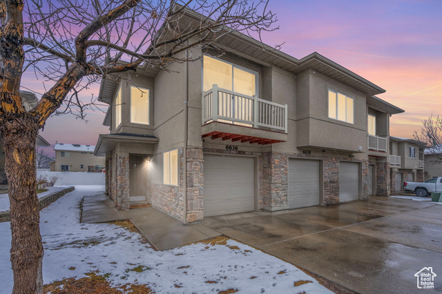 * No showings until after open house Saturday 2/22 1:30-4:00 *This beautifully maintained, south-facing end-unit condo feels more like a townhome and includes a one-car garage with a brand-new opener. Taller ceilings, bright windows, and freshly painted throughout enhance the open and inviting layout.  Step out from the living room onto a private balcony, ideal for morning or evening relaxation. The primary suite features a walk-in closet and a private en-suite bathroom. Located in a quiet, well-kept community, this home is perfect for first-time buyers or anyone seeking low-maintenance living. With the fridge, washer, and dryer included, it's truly move-in ready. The HOA offers great amenities, including a pool, playground, gym, and clubhouse. Plus, you're just minutes from shopping, dining, and entertainment at Jordan Landing, and less than 10 minutes from the new Bees stadium and Utah First Amphitheatre (formerly known as USANA). Say no more-come see it today! ***TO VIEW FULL MOTION VIDEO OF THIS HOME PRESS THE TOUR BUTTON** **THIS HOME IS FEATURED ON TELEVISIONS REAL ESTATE ESSENTIALS ABC4 UTAH SUNDAYS AT 4:30PM ***Square footage figures are provided as a courtesy estimate only and were obtained from previous appraisal.  All listing information herein is deemed reliable but is not guaranteed. Buyer to verify all information, including square feet/acreage.