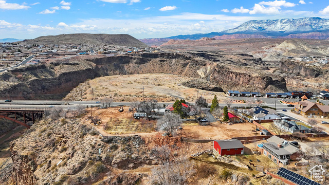 Mountain view with a residential view