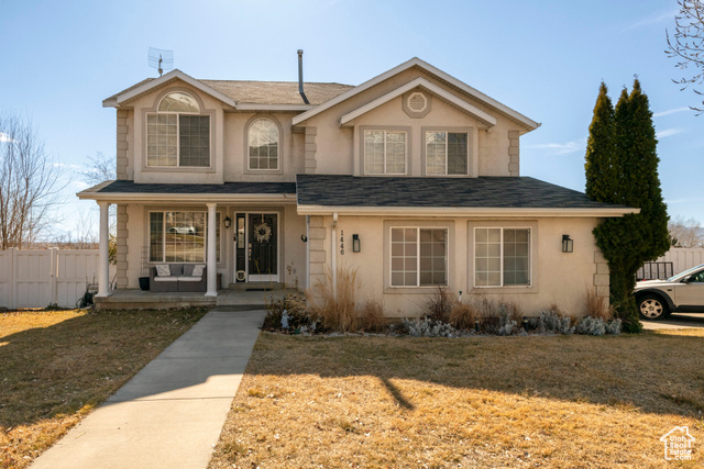 Showings to start after March 5th. Great home in a delightful neighborhood in Pleasant Grove. Lovely views of the valley and Utah Lake for Utah's famous sunsets. Close to shopping, schools and freeway access. This home has great layout for everyone to have their own space and stretch out. Inviting entry way to a formal living room leads into the kitchen where you can see the views from the kitchen window. There is a cozy family room with an inviting fireplace. Buyer to verify all info.