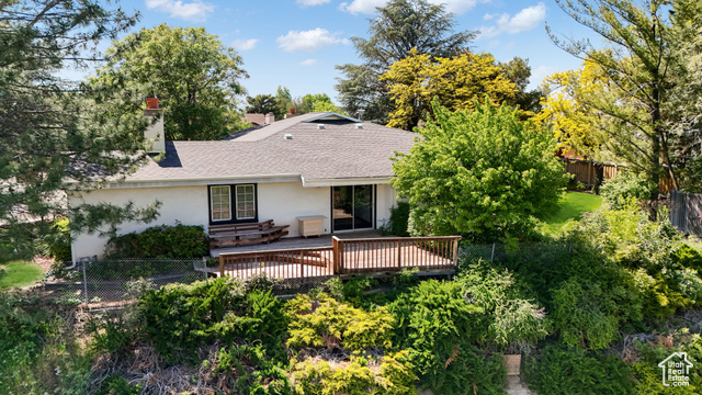 Nestled along the Orem bench overlooking the breathtaking Provo River bottoms, east of Palisade Drive, this home offers unparalleled panoramic views from majestic Mount Timpanogos to serene Mount Nebo. Located on a private cul-de-sac, this 0.33-acre property boasts a wooded haven with mature trees, a spacious garden area, and a large patio perfect for gatherings. This five-bedroom, three-bathroom gem seamlessly blends mid-century modern charm with recent professional updates, including beautifully renovated bathrooms, fresh interior paint and new carpets. Original vintage range and hood for a touch of nostalgia. Built with care by a single owner, this solidly constructed home offers timeless character, a warm community vibe, and modern upgrades. Imagine hosting unforgettable gatherings while enjoying the most stunning views in Orem! Don't miss the chance to own this one-of-a-kind property. Schedule a private tour today! Buyer and Broker to verify all information. Showings by appointment only.