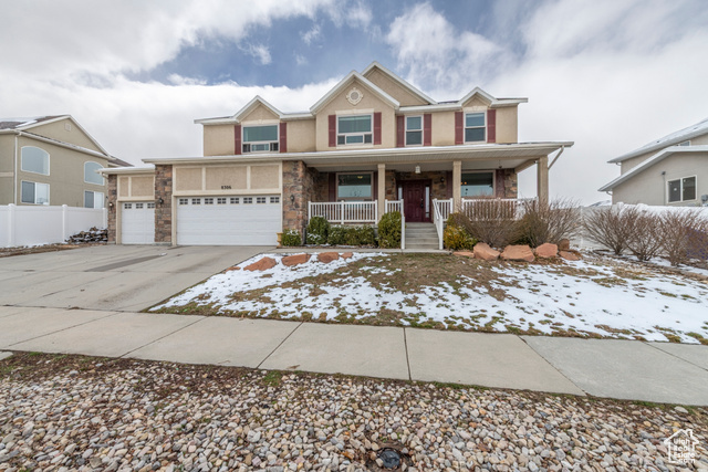 Amazing 2-Story Home in West Jordan  Perfect for Families & Investment! Step into this beautifully updated 7-bedroom, 4-bathroom home, designed for comfort, style, and functionality! Featuring gorgeous wood flooring and a formal office with built-in desks, this home is perfect for work-from-home professionals. The spacious, open-concept living area boasts a cozy gas fireplace, creating a warm and inviting atmosphere. The updated kitchen has granite counter tops with newer stainless steel appliances, double ovens, a gas cooktop, and a plumbed reverse osmosis system-ideal for cooking and entertaining! Upstairs, the massive 20' x 20' master suite offers a luxurious retreat, complete with a sitting tub, separate shower, and a large walk-in closet. Three of the five upstairs bedrooms feature walk-in closets, including one with a his-and-hers closet for added storage. The fully finished walkout basement provides an incredible opportunity for rental income or multi-generational living, with a separate 2-bedroom, 1-bath unit, a dedicated laundry area, and a kitchen-previously leased at $1,800/month. Step outside to a huge backyard oasis, complete with a firepit and mature peach and apple trees-a perfect space for entertaining or relaxing. Plus, the home has new front windows, an emergency battery-powered light for power outages, and electrical work already done for a future pool. Additional features include a water softener (only 18 months old!), ample storage, and an unbeatable location near schools, parks, and shopping. Don't miss this incredible opportunity-schedule a showing today!