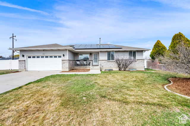 GREAT RAMBLER w/ HUGE RV PARKING! Open & Spacious Rambler on .23 Acre Lot. Solar Panels, Laminate Floors, Huge area for RVs, Kitchenette in Basement (possible mother-in-law), South Facing, Fully Fenced Backyard w/ Storage Shed & Patio. Great Value in the Heart of West Jordan!