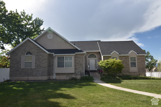 183 E AMA FILLE LN N Elk Ridge, Utah OPEN HOUSE - SATURDAY MAY 31st 11:00 AM -2:00 PM. Located on a .35-acre lot with views of the mountains and valley, this 5-bedroom, 3-full bath rambler is just what you've been looking for. You'll enjoy sitting on you back covered deck and relaxing while enjoying the views. The main floor features a formal living room, semi-formal dining room, family room with vaulted ceilings and gas-log fireplace, 3 bedrooms and 2 full bathrooms which includes the Owner's suite, full kitchen and kitchen dining area as well. Downstairs can be accessed through the main level of the home by staircase or through the garage. Downstairs you will find 2 more bedrooms and the 3rd full bathroom, another family room and game room area. The 2-car garage accesses the downstairs and you can access the backyard from here as well. There is a shed for additional storage in the back yard and the yard is fully landscaped including a terraced garden, 5 fruit trees (Peach, Cherry, Plum and 2 Apple). UPGRADES to the home include a new roof in 2017, New HVAC in 2018, New fencing in 2016 and additional insulation in the attic. Interior photos will be uploaded this coming week after the cleaning crew has finished up. Square footage figures are provided as a courtesy estimate only and were obtained from Utah County Records. Buyer is advised to obtain an independent measurement. Information presented is deemed reliable but not guaranteed. Buyer is advised to check and verify all information to their satisfaction.