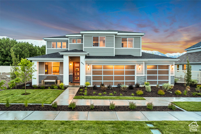 865 S 120 W 004 American Fork, Utah Step into luxury with this former model home showcasing the Hampton Estate plan in the desirable Stonecreek community. This beautifully upgraded home features a gourmet kitchen complete with a tall range hood, tile backsplash, gas cooktop, wall oven and microwave, extended island, and task lighting-perfect for the modern chef. The open-concept layout includes an extended great room with a cozy fireplace, providing a perfect space for gathering and entertaining. Elegant wrought iron railing adds a touch of sophistication throughout. Upstairs, the vaulted primary suite offers a peaceful retreat with a spacious walk-in closet, an extended shower, and dual sinks in the ensuite bath. The secondary bathroom also features dual sinks for added convenience. With a loft, three bedrooms, two and a half baths, and stunning design details throughout, this home delivers comfort and style at every turn. Don't miss the opportunity to own a standout home in one of the most sought-after communities. All furnishings also available at a very compelling price. Buyer to verify information.