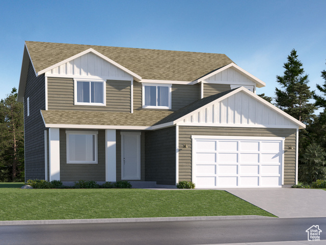 1103 W FREMONT ST S 216 Saratoga Springs, Utah Brixton Park - 216- Glacier. Offering up to $20,000 towards loan costs when financing through Lennar Mortgage! Estimated completion in August. This home offers 4 bedrooms, 2.5 bathrooms, a 3-bay garage, and full unfinished basement. The main floor includes a large family room, dining area, and a kitchen that boasts white cabinets and white with grey veining quartz countertops. Upstairs includes 4 bedrooms, a laundry room, full bathroom, and a spacious Owner's Suite. Square footage figures are provided as a courtesy estimate only and were obtained from builder. Buyer is advised to obtain an independent measurement. Rendering is for illustrative purposes only. Actual features and elevations may vary. Interior photos are of same style of home but not actual home.