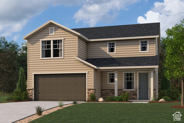 798 W 1710 N Salem, Utah Estimated July Completion! Offering a thoughtfully designed two-story layout, the Silver Lake at Summer Springs is perfect for modern living. On the main floor, a well-appointed kitchen with stunning greyhound cabinets, a large center island and walk-in pantry overlooks a generous open-concept dining area and great room. Heading upstairs, you'll find 3 secondary bedrooms, plus a spacious primary suite-boasting a separate tub and shower, dual vanities, and a roomy walk-in closet-set apart for additional privacy. Additional highlights include a laundry room, powder room, and full secondary bath **FULL LANDSCAPING INCLUDED** *Ask about our incredible below market rates through our affiliated lender, Inspire Home Loans.*