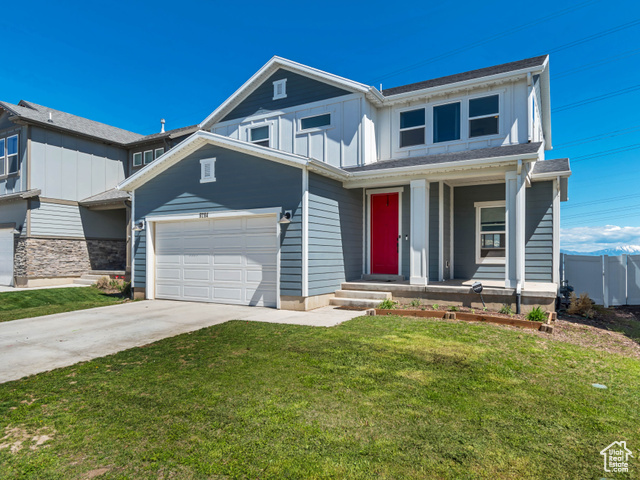 9284 N SCENIC MOUNTAIN DR Eagle Mountain, Utah Stunning home with panoramic views! Enjoy breathtaking scenery from every room and relax on the spacious deck. Partially finish basement offers extra square footage to be added with endless potential. Square footage figures are provided as a courtesy estimate only. Buyer is advised to obtain an independent measurement.