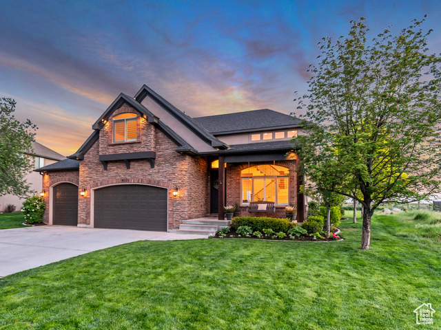 4131 W VIEW POINTE DR Highland, Utah This stunning Highland estate home nestled at the mouth of American Fork Canyon, offers unparalleled mountain and valley views and boasts direct access to hiking and biking trails just steps from your front door, offering the perfect blend of natural beauty and everyday convenience. Beautifully updated, this home reflects timeless design and quality craftsmanship throughout. Bespoke woodwork, soaring vaulted ceilings, custom cabinetry and breathtaking views from every window create a sense of elegance and comfort throughout. Designed for ease and functionality, the floor plan offers true single-level living with the primary suite and laundry on the main level. Upstairs are four generous bedrooms with walk-in closets and a second laundry. The lower level is perfectly designed for entertaining, featuring a large family room with custom built-in bookcase and entertainment center, a powder room, and two additional bedrooms connected by a stylish Jack and Jill bathroom. Enjoy year-round comfort with dual HVAC systems, and peace of mind with a top-of-the-line, fully contained security system-no monthly monitoring fees required. Outside, the meticulously manicured yard offers privacy and serenity, with no homes behind and plenty of space to relax or entertain. The oversized 3-car garage completes the package with ample room for vehicles, storage, and more. Don't miss this rare opportunity to own a beautifully updated home in one of Highland's most scenic and sought-after locations. Schedule your private showing today! Square footage is provided as a courtesy estimate only and was obtained by county records. Buyer is advised to obtain an independent measurement.