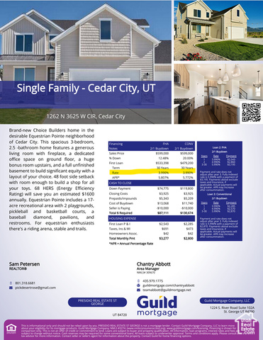 Photo 2 for MLS #2085446 at 1262 N 3625 W Cir