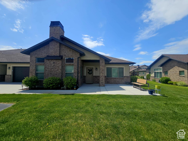 1704 W 300 S UD/L24 Mapleton, Utah Welcome to this meticulously designed, move-in ready home in the vibrant Mapleton Dignity Care 55+ community! Featuring luxury vinyl plank (LVP) floors, the spacious great room flows seamlessly into a modern kitchen and dining area with upgraded wood cabinets and granite countertops. Enjoy main-floor living with two large bedrooms, two full bathrooms walk-in shower, and ample storage. Cozy up by the gas fireplace; all appliances are included. Full landscaping, snow removal, and exterior insurance are covered, plus access to a community clubhouse with an exercise room and pool. Pet-friendly with rules. Call today for a private tour of this stylish, comfortable home in an exceptional community! Buyer/Agent to verify all information.