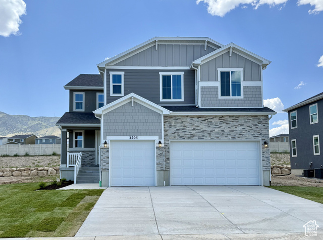 3203 S BLUE HERON DR E 605 Saratoga Springs, Utah **CONTRACT ON THIS HOME TODAY AND QUALIFY FOR 30 YEAR FIXED RATES AS LOW AS 4.875%**. Restrictions Apply: Contact Us for More Information*** WATERFRONT COMMUNITY! Minutes away from shopping, schools and public marina! This incredible Richmond community is located right on the lake, just south of Talons Cove Golf Course and offers breathtaking views of mountains and the lake! This community is also slated to have a groomed beach/park, Heron Bay Park. This just completed and move in ready home is our Yorktown floorplan which offers a 2-story entry with open railings, large great room, kitchen with enormous island and open sunroom. Lots of large windows to allow in an abundance of natural light. The owner's suite has a large shower and separate soaker tub, very generous vanity counter with double sinks. All counter tops are upgraded quartz throughout. Three additional large secondary bedrooms up and a single bedroom on the main floor with a 3/4 bath could also be used as a study. Basement is unfinished and has 9' foundation height for an open feel. Come see this home and all we have to offer here at Heron Hills!